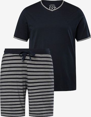 JP1880 Short Pajamas in Blue: front