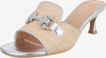 Ital-Design Mules in Beige: front