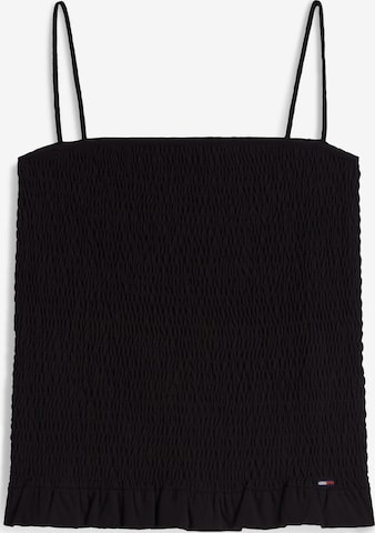 Tommy Jeans Top in Black: front