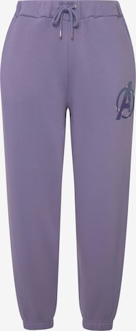 Regular Pantalon Studio Untold en violet : devant