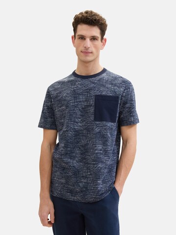 T-Shirt TOM TAILOR en bleu : devant