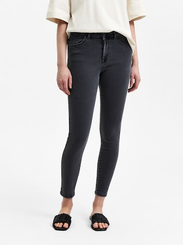 SELECTED FEMME Skinny Jeans 'SOPHIA' in Grijs: voorkant