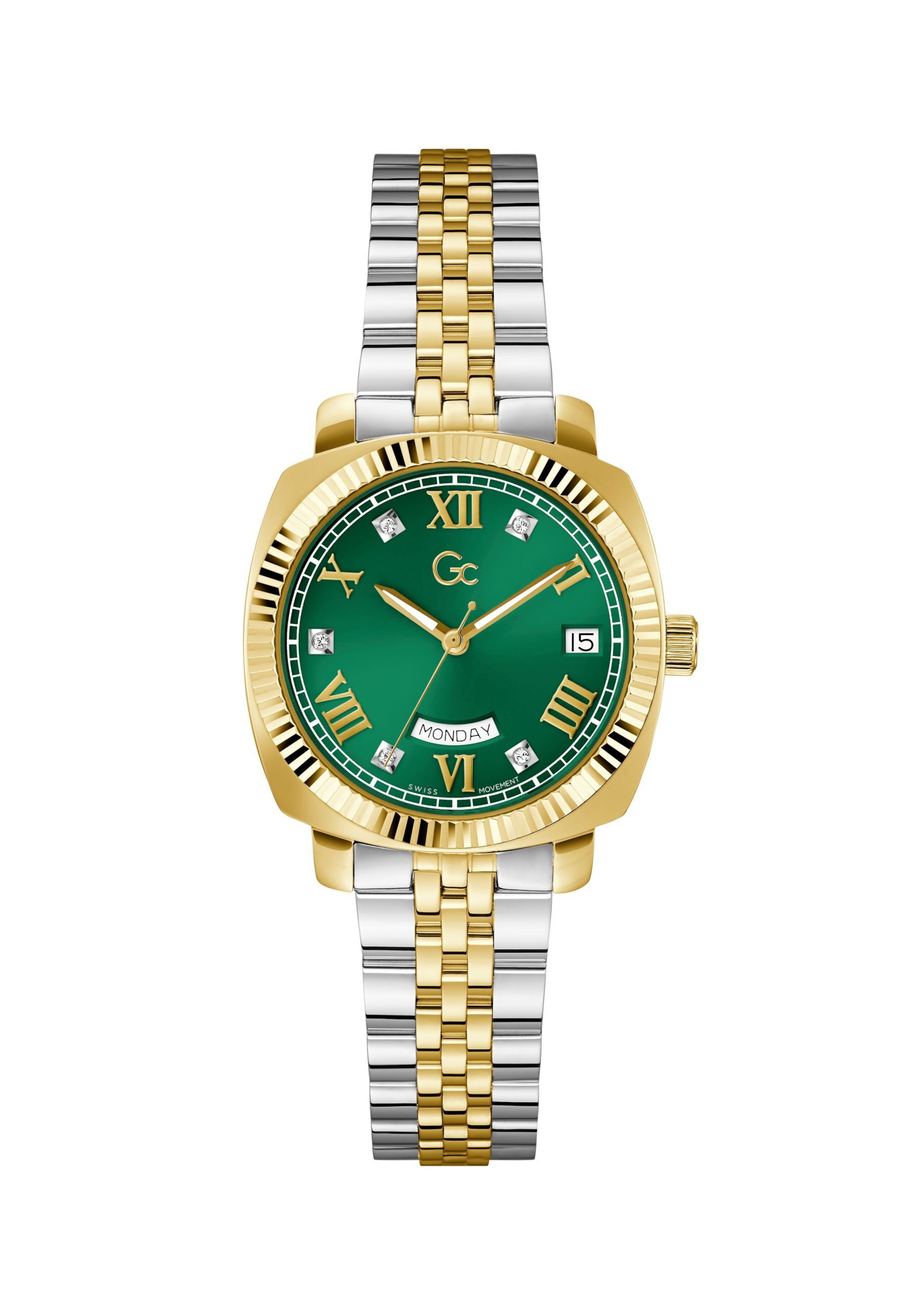 Gc Analog watch 'Flair Coussin' in Gold: front