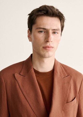 MANGO MAN Regular fit Suit Jacket 'Selection' in Orange