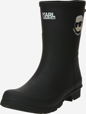 Karl Lagerfeld Rubber Boots KALOSH in Black ABOUT YOU