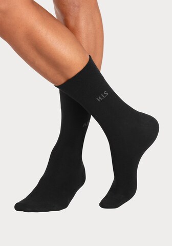 H.I.S Socks in Black: front
