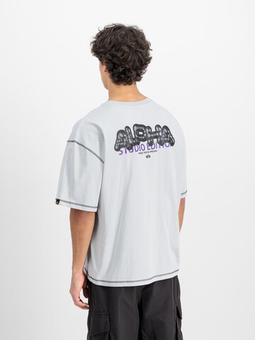 ALPHA INDUSTRIES Футболка 'Studio' в Серый: спереди