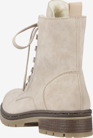 Rieker Schnürstiefelette in Beige