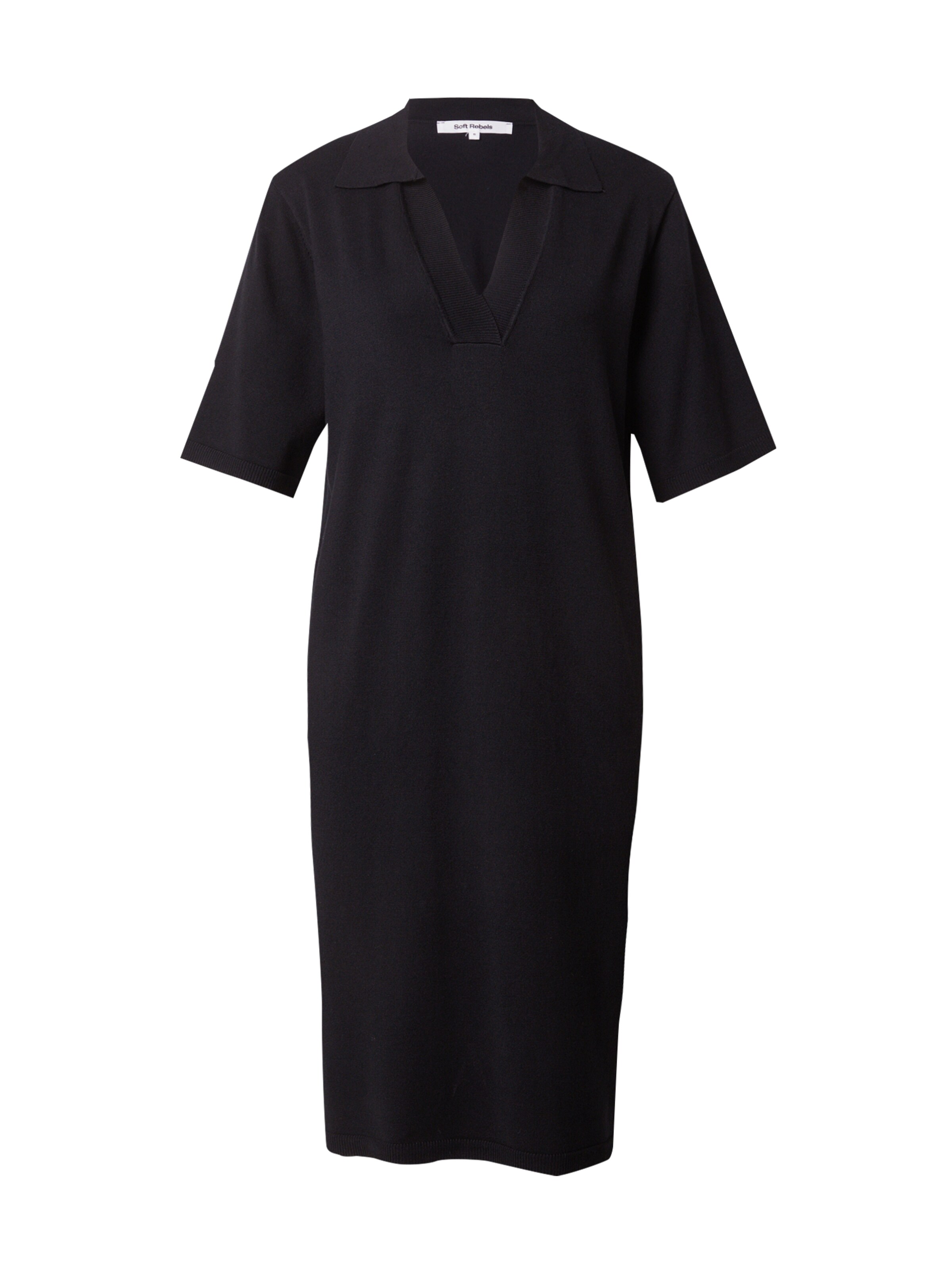 Robes en maille 'Lea' Soft Rebels en noir : devant