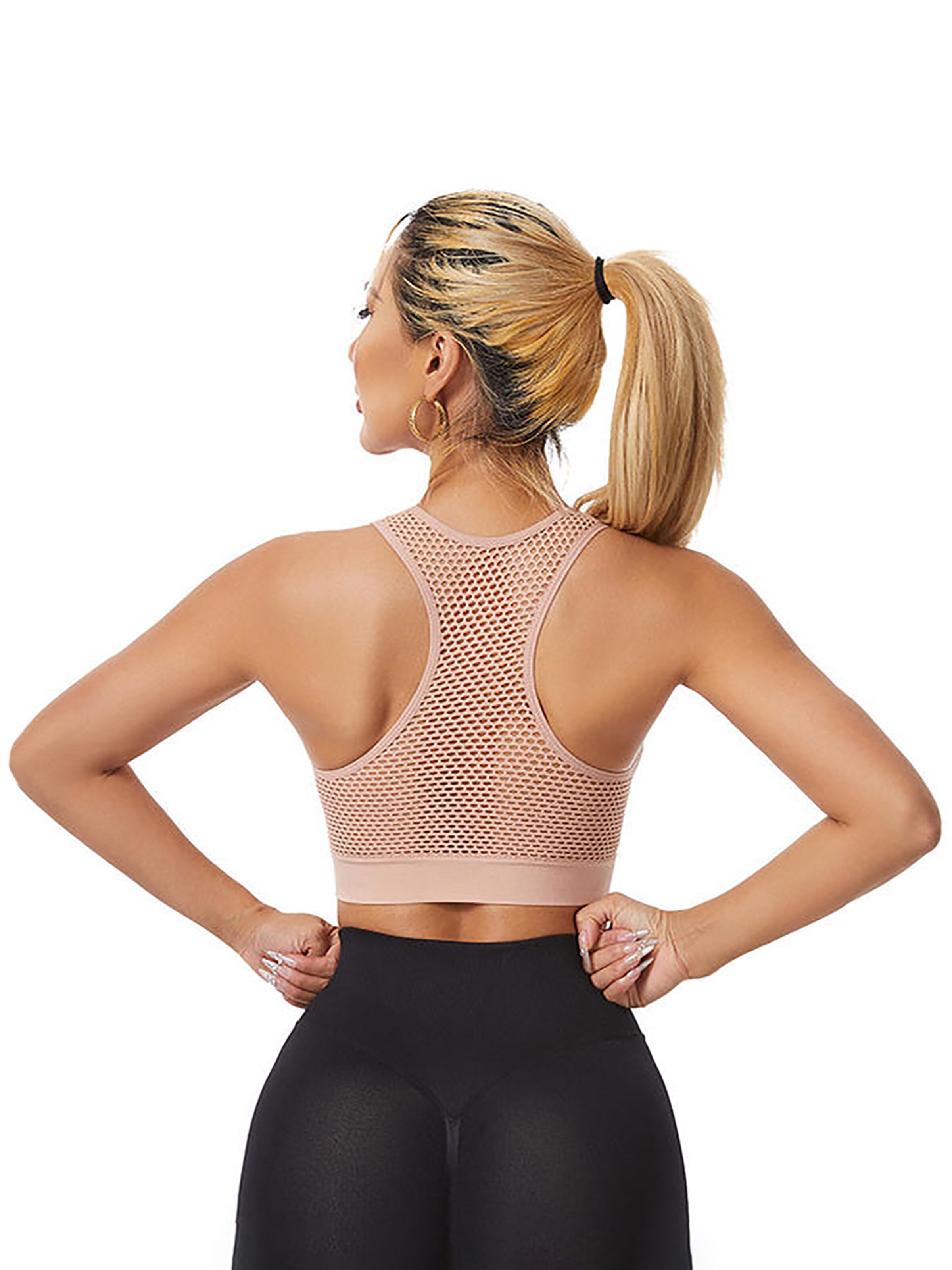 Magicshe Push-up Sports Bra in Pink