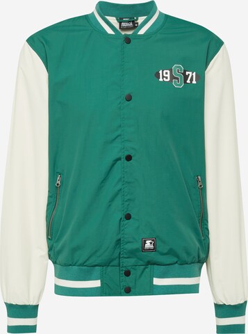 Starter Black Label Between-Season Jacket in Green: front