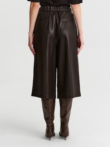 Wide Leg Pantalon à pince 'Narea' TATUUM en marron
