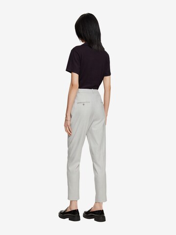 ESPRIT Regular Trousers with creases in Grey