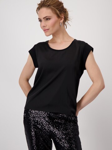 T-shirt monari en noir : devant
