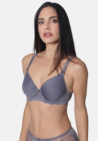 sassa T-shirt BH 'DOTTED MESH' in Grijs