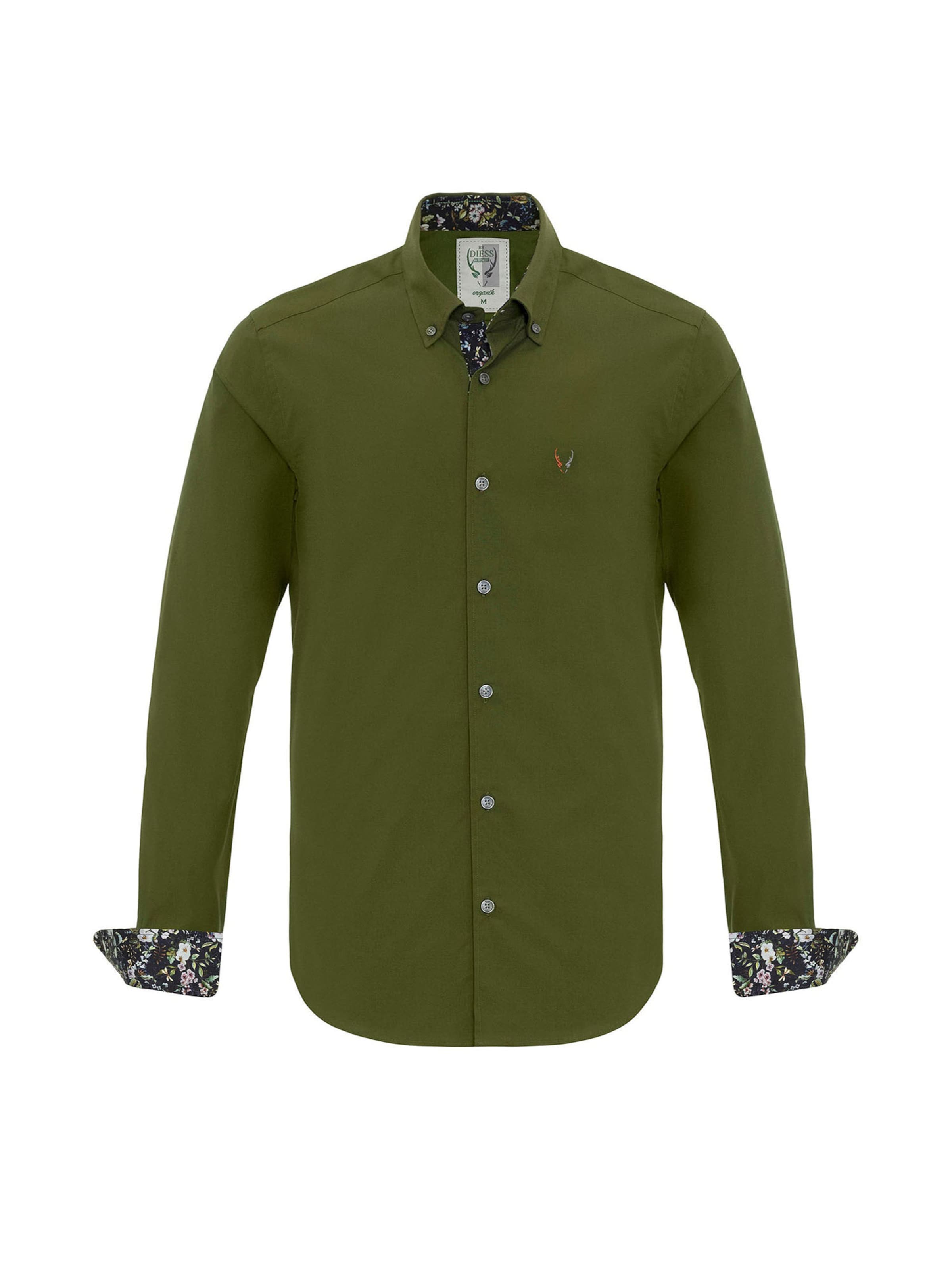 By Diess Collection Regular Fit Hemd in Grün: Vorderseite