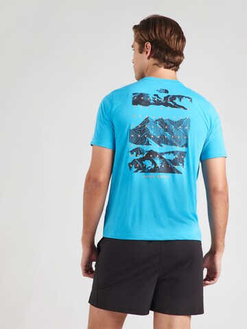 THE NORTH FACE Funktionstopp 'FOUNDATION MOUNTAINS FACES' i blå: framsida