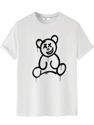 RMK Shirt 'Bear Smiley' in White: front
