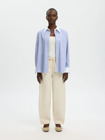 Barrel Pantalon SELECTED en beige