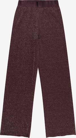 The New Wide leg Pants 'FARAH' in Brown: front