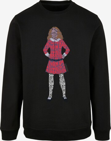 ABSOLUTE CULT Sweatshirt 'Willy Wonka - Veruca Salt Spoiled Brat' in Zwart: voorkant