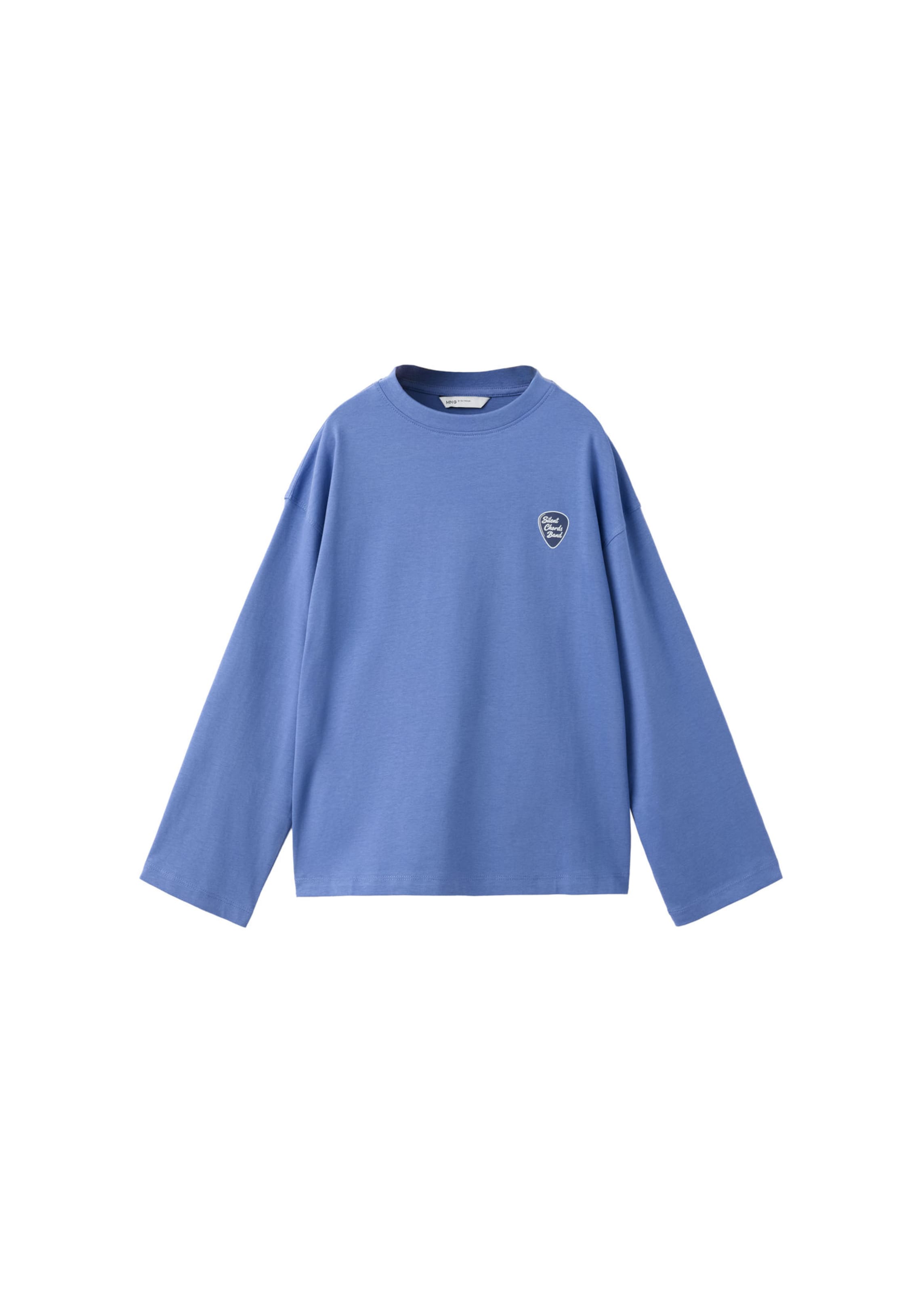 MANGO KIDS Shirt 'ATEXT' in 116 in Navy / Royal blue / White, Item view