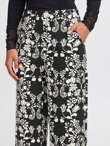ICHI Loosefit Broek in Zwart