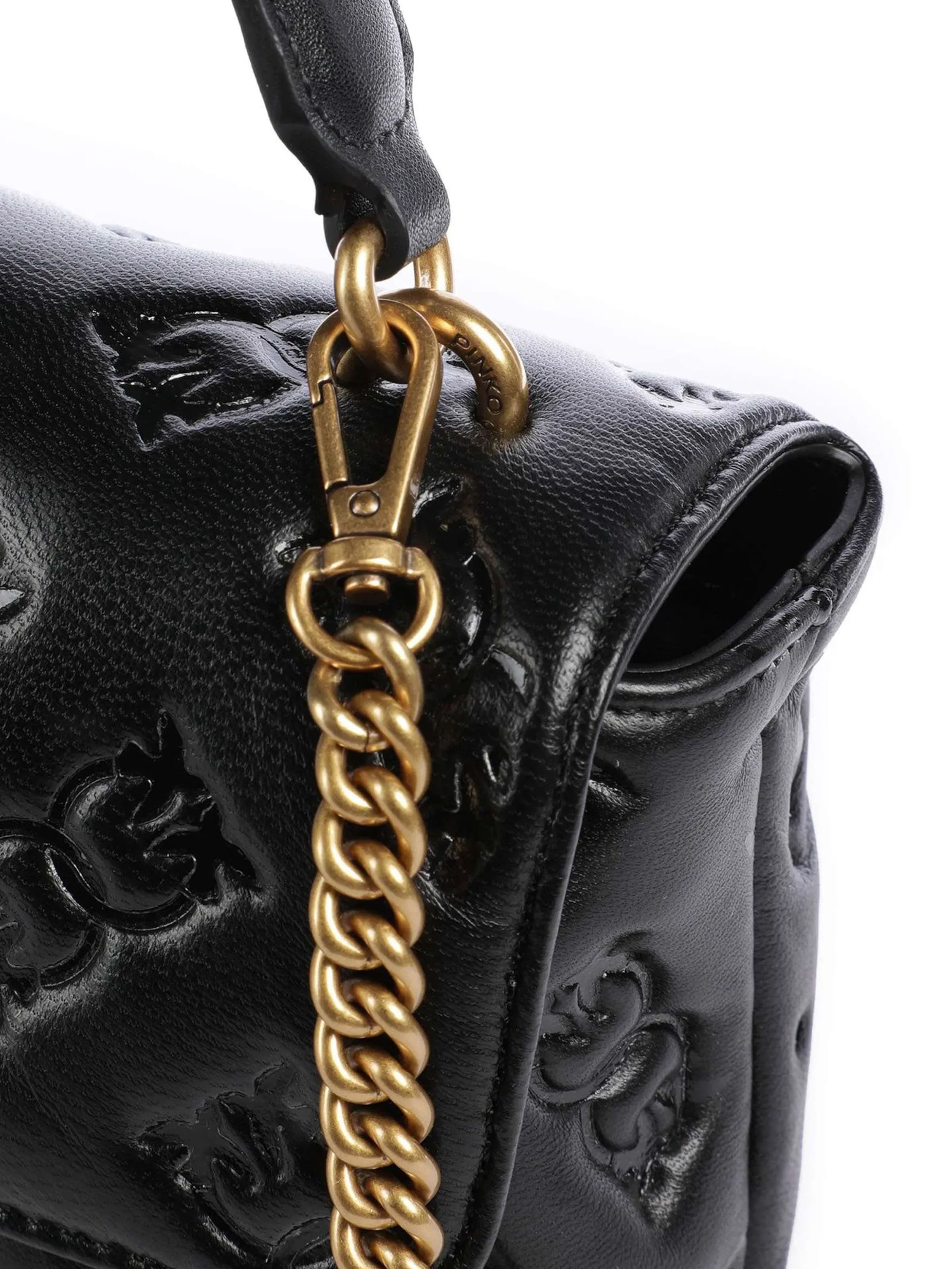 PINKO - Bolso de mano 'Love Lady' en negro