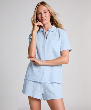 Hunkemöller Majica za spanje | modra barva