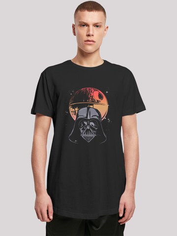 T-Shirt 'Star Wars Darth Vader Death Star' F4NT4STIC en noir : devant