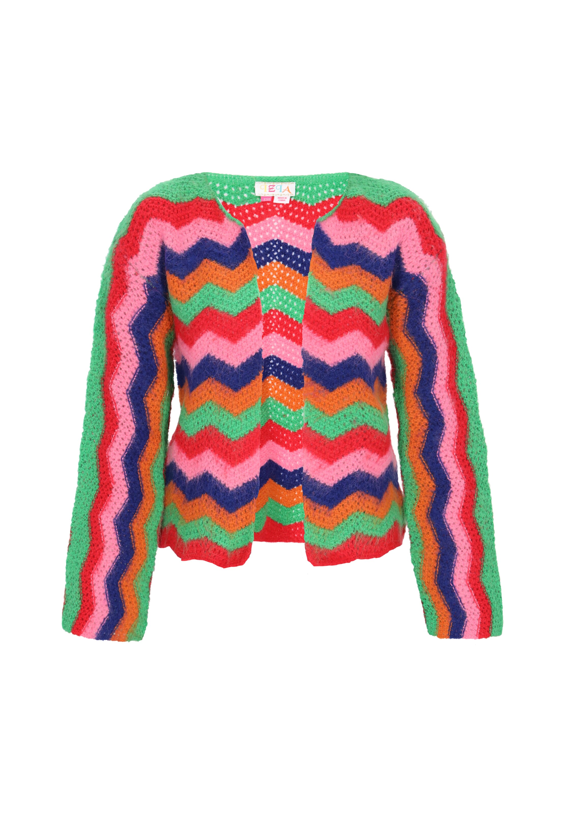 IZIA Gebreid vest in Blauw: voorkant