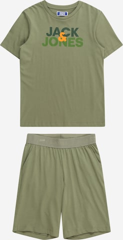Jack & Jones Junior Облекло за бягане 'ULA' в зелено: отпред
