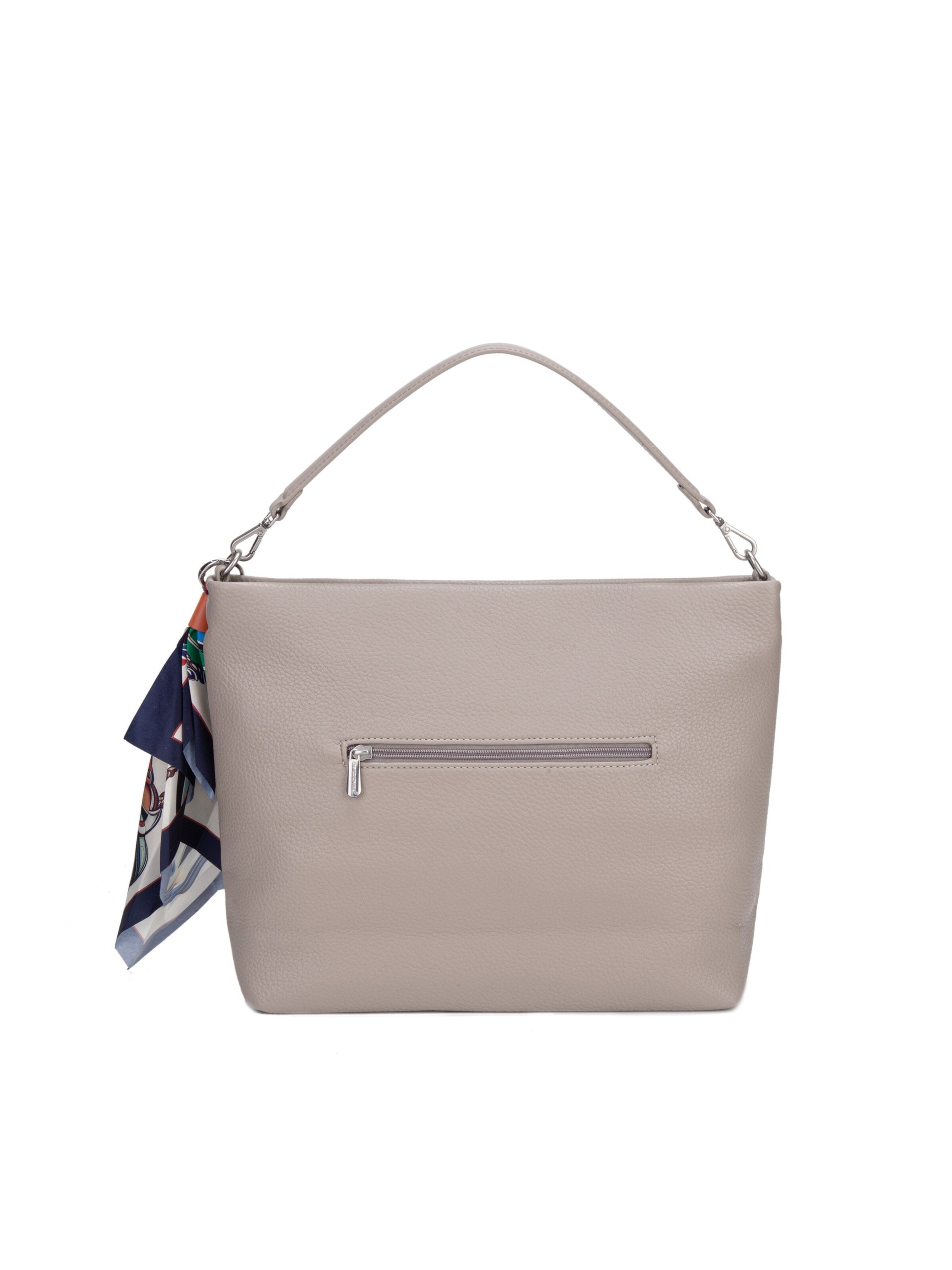 Borsa a spalla 'Borsa Hobo David Jones con Foulard Multicolore e Charm' di David Jones in grigio
