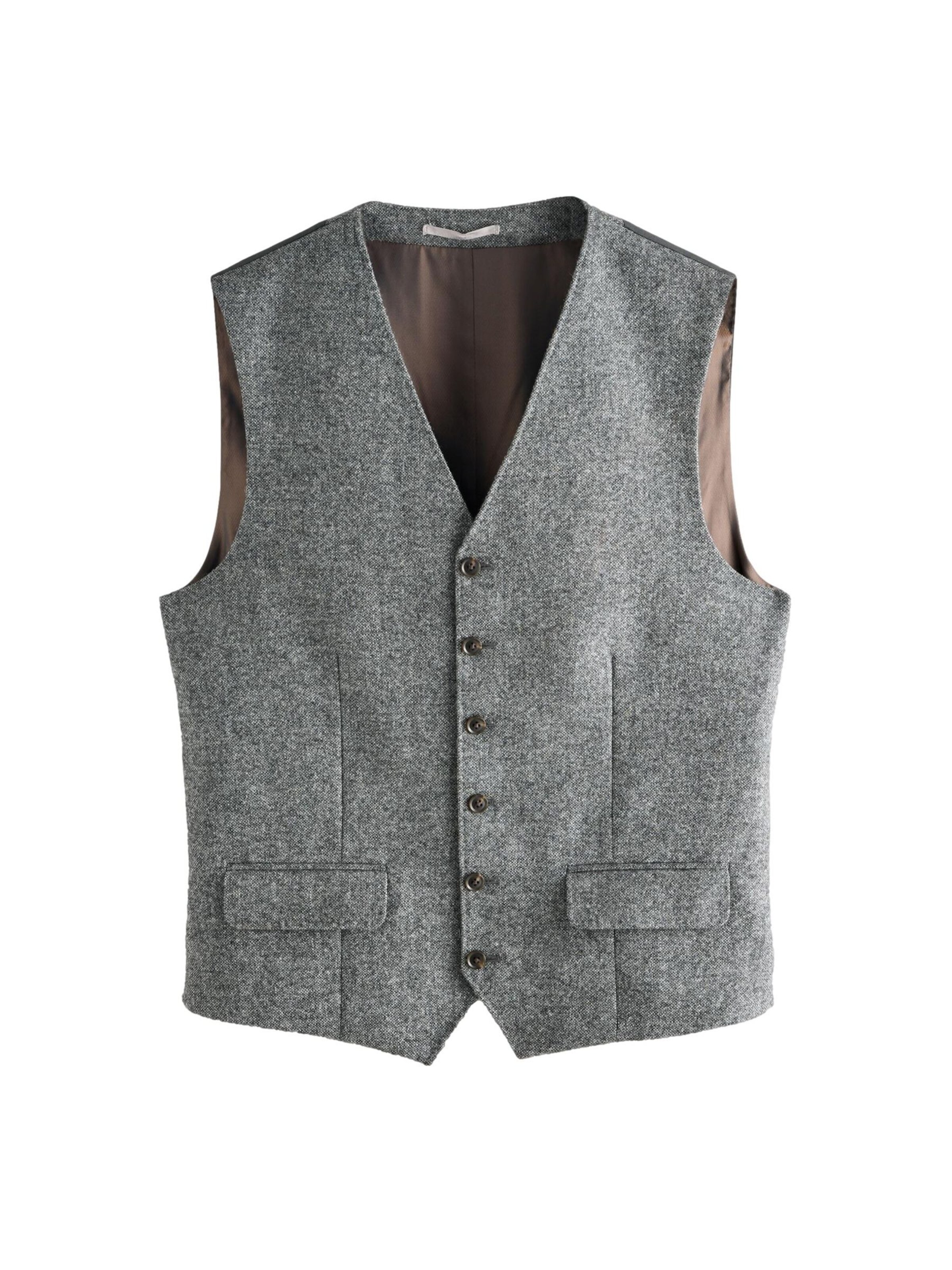 Next Anzugweste in Grau: Vorderseite