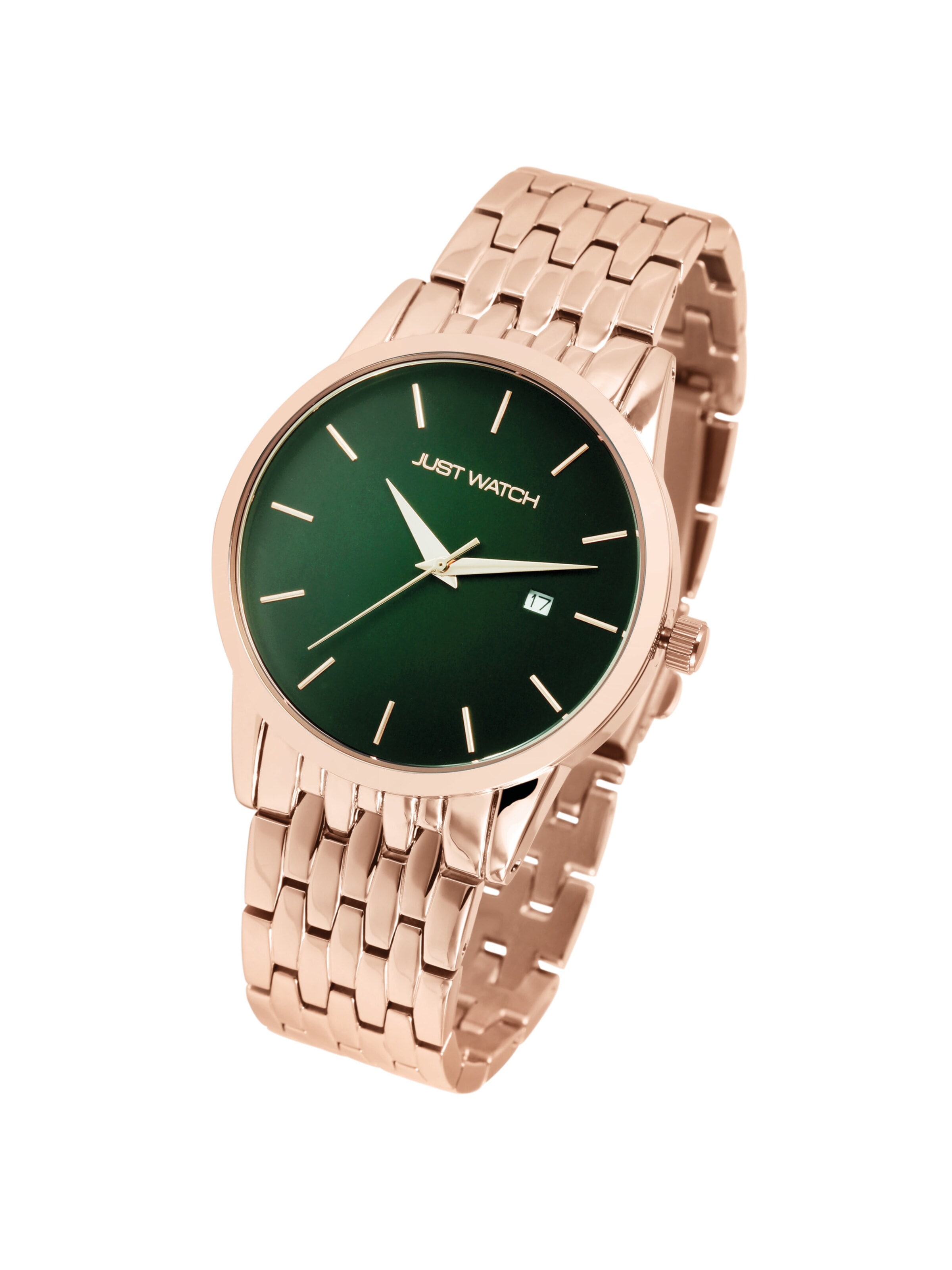 Just Watch Analoguhr 'Kader, Datumsanzeige'‌‌‌‌ in Gold: Vorderseite