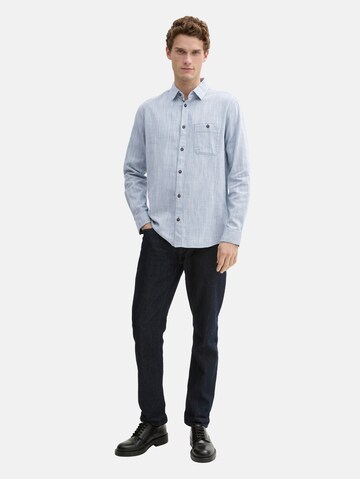 TOM TAILOR Regular fit Button Up Shirt in White