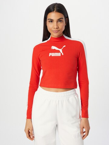 PUMA - Camiseta en rojo: frente