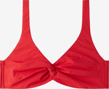 CALZEDONIA T-shirt Bikini Top in Red: front