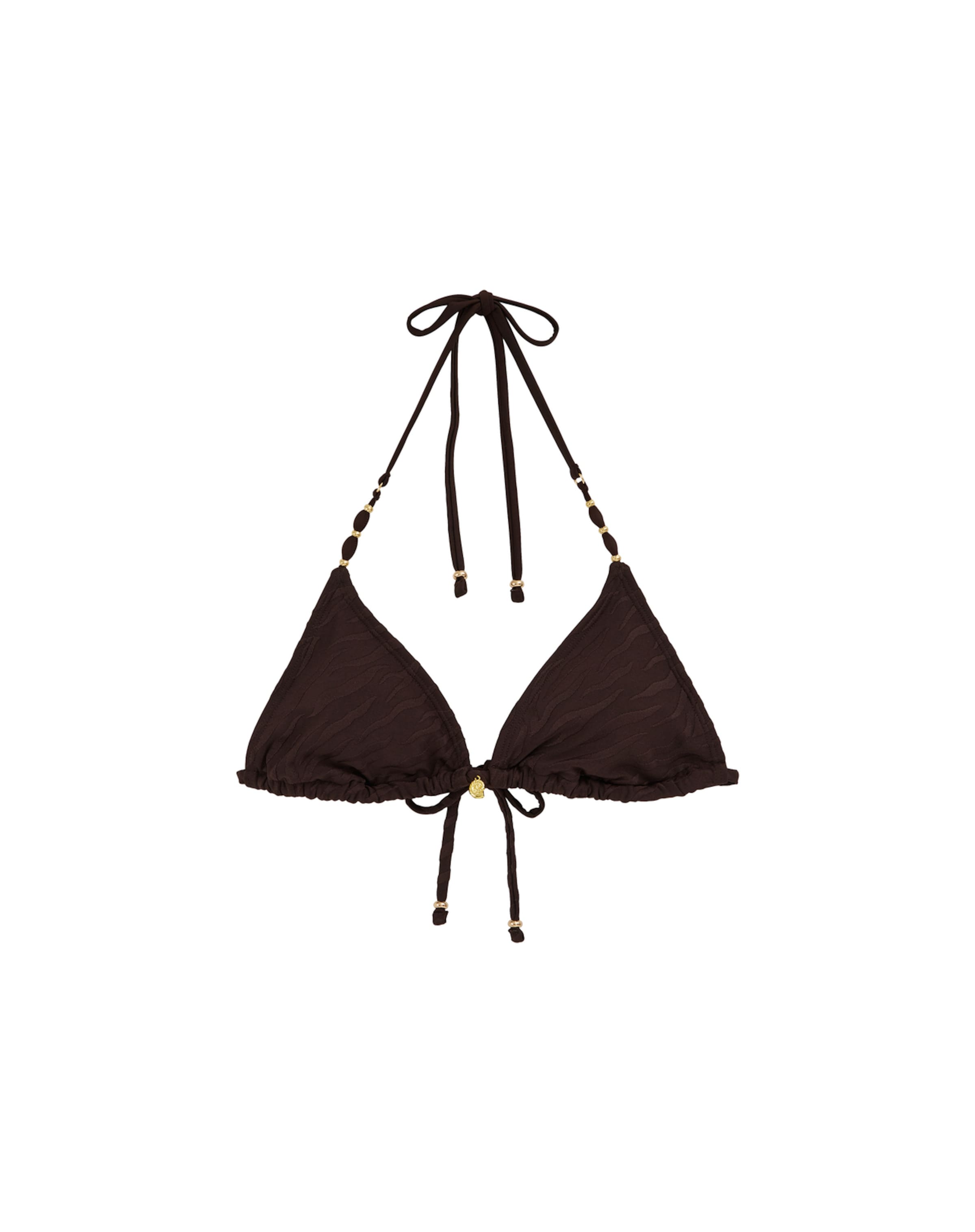 WE Fashion Треугольник Верх бикини в Коричневый: спереди