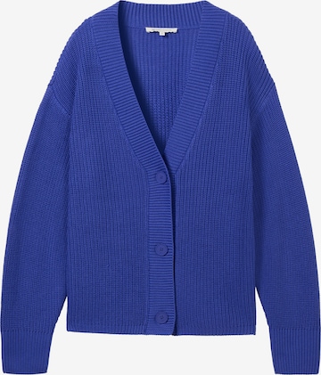 TOM TAILOR DENIM Strickjacke in Blau: Vorderseite