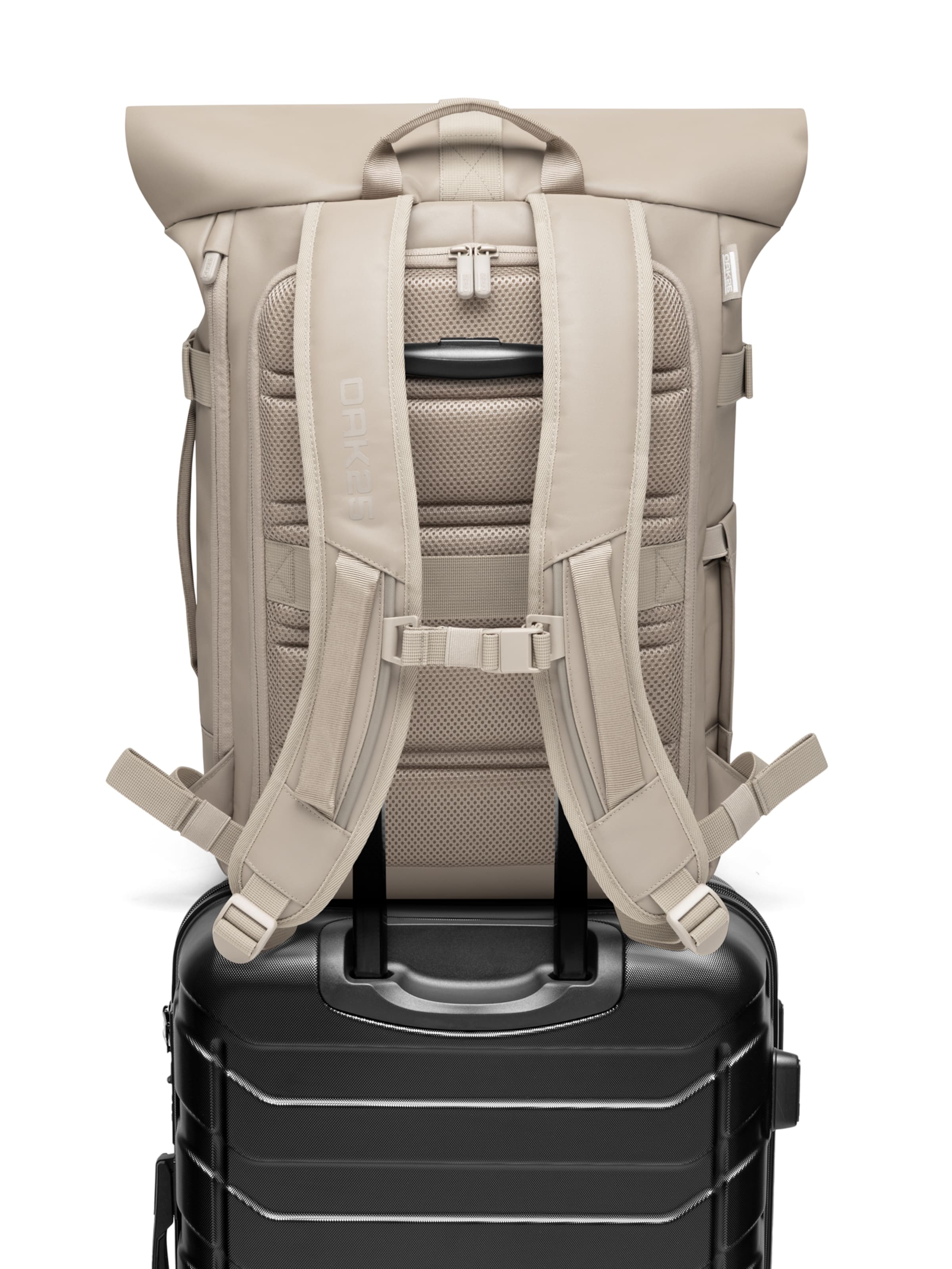 OAK25 Рюкзак 'LumoSense Rolltop' в Бежевый