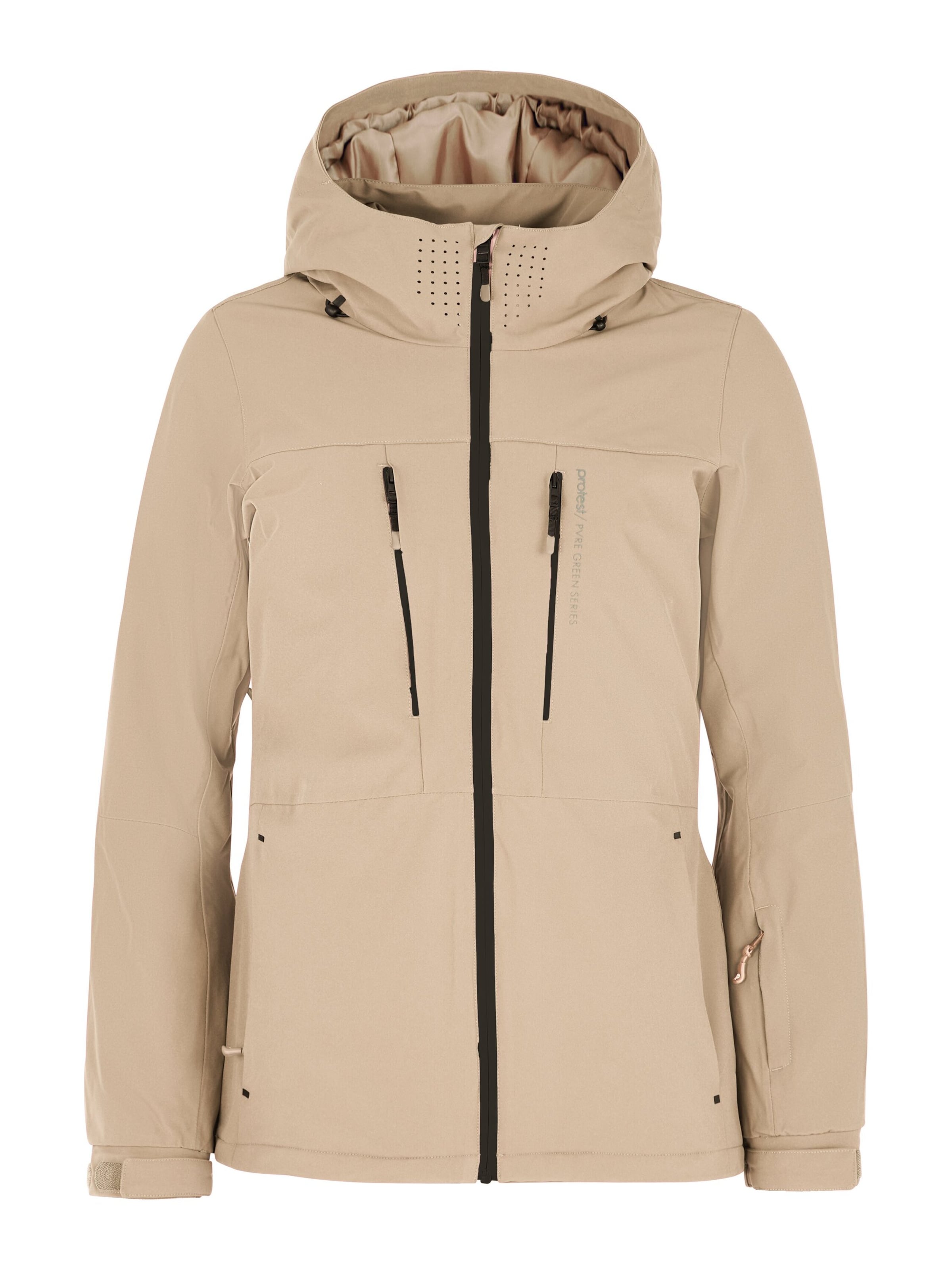 PROTEST Sportjacke 'PRTBEVERLY'‌‌ in Beige: Vorderseite