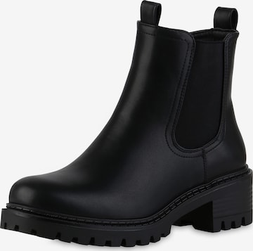 Bottines 'Kristin' Van Hill en noir : devant