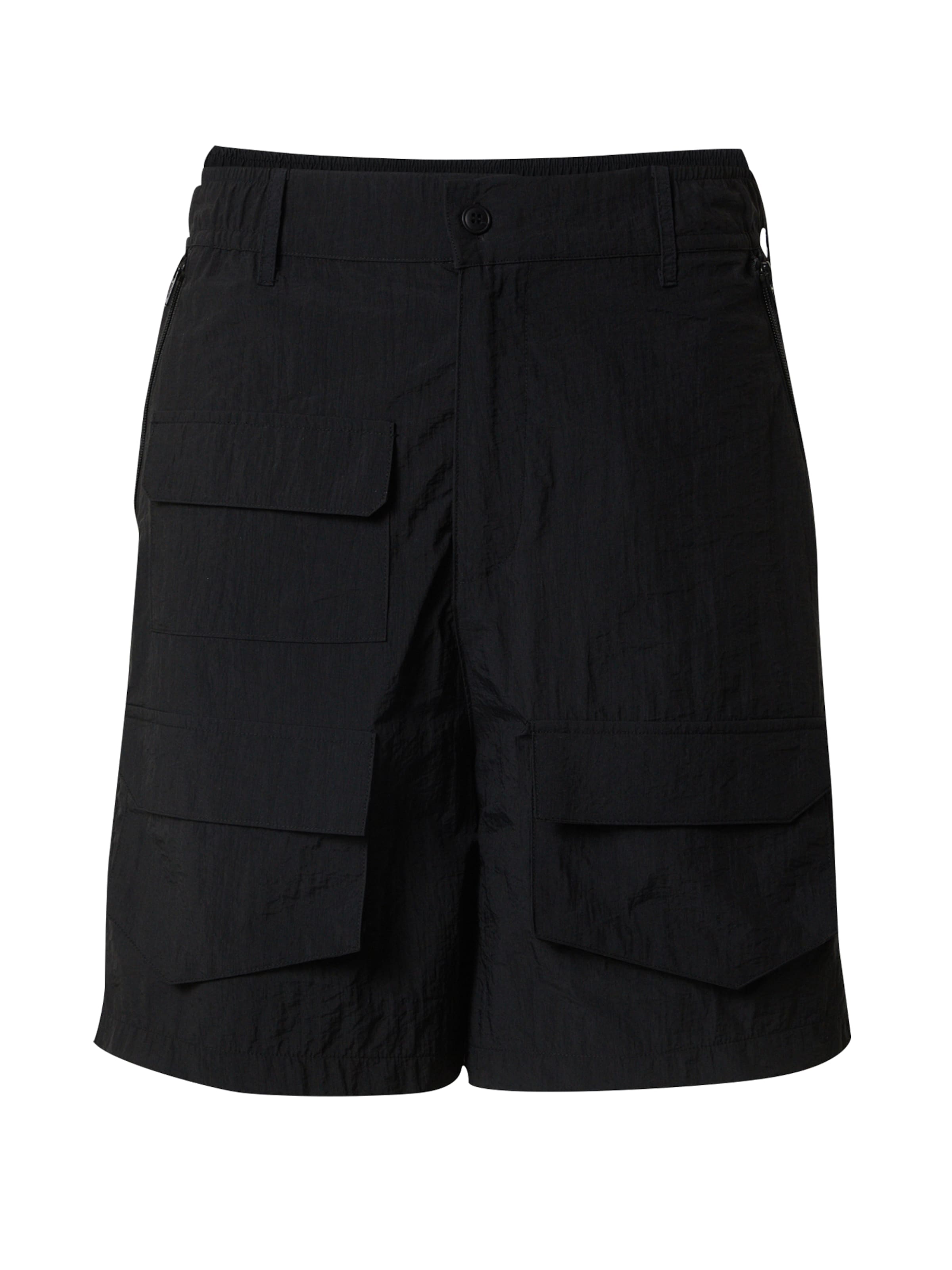 ABOUT YOU x Kingsley Coman Regular Cargo Pants 'Theo' in Black: front