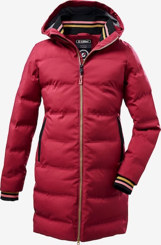 KILLTEC Outdoorjas in Rood: voorkant