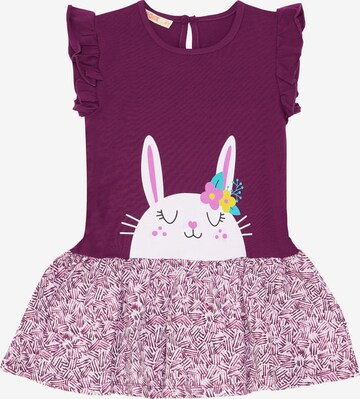 DENO Kids Dress 'Cute Bunny' in Rot: predná strana