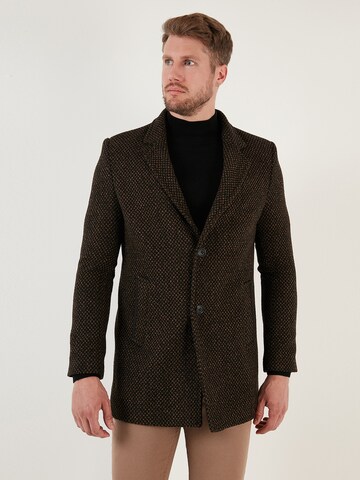 Buratti Winter Coat in Brown: front