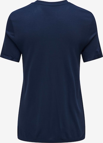 ONLY T-Shirt 'NINA' in Blau