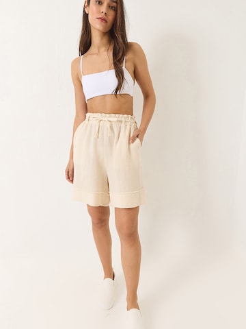 Bianco Lucci Voľný strih Nohavice - Béžová