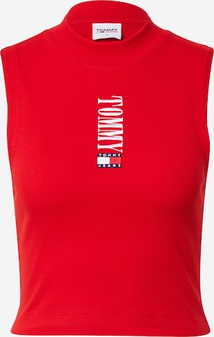 Tommy Jeans - Top 'Archive' en rojo: frente